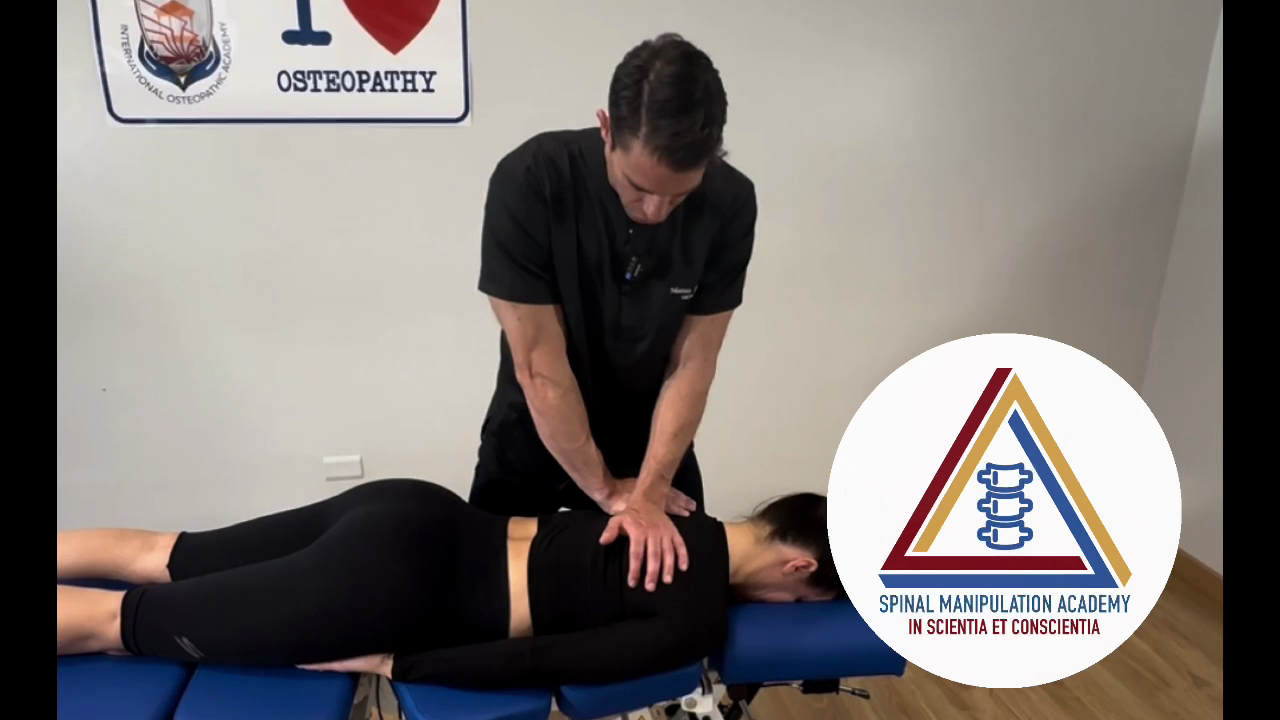 Spinal Manipulation Academy: Corso di Manipolazioni Vertebrali - Rachide dorsale e coste - Manipolazione Rachide Dorsale leva corta Butterfly